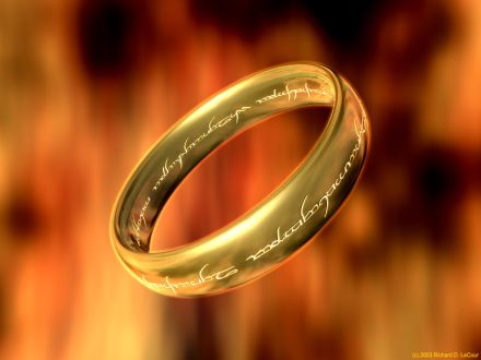 the lord of the rings ring of power in hand